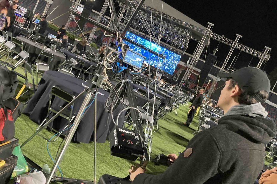 Grúas de video para conciertos