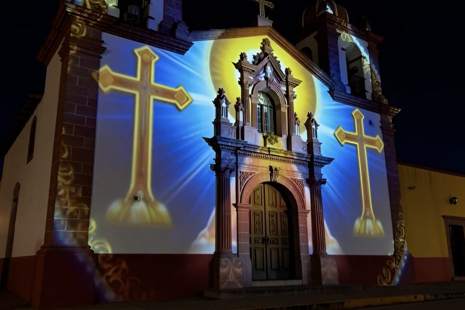 VideoMapping para Templos , Video Mapping para iglesias, Video Mapping para eventos religiosos