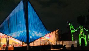 Video Mapping para templo en Jalisco, sustituir pirotecnia o castillos