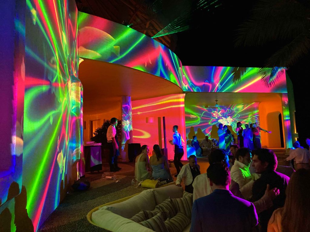 Video Mapping para Boda, Mapping Boda, Proyección Boda, Show de Luces para Bodas