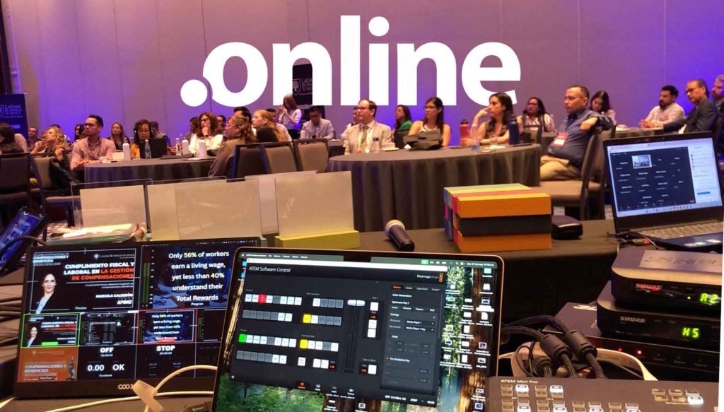 Eventos Hibridos Empresariales, streaming para eventos, eventos presenciales y virtuales, transmisión de eventos empresariales, streaming multicámara, eventos corporativos híbridos, plataformas para eventos híbridos,