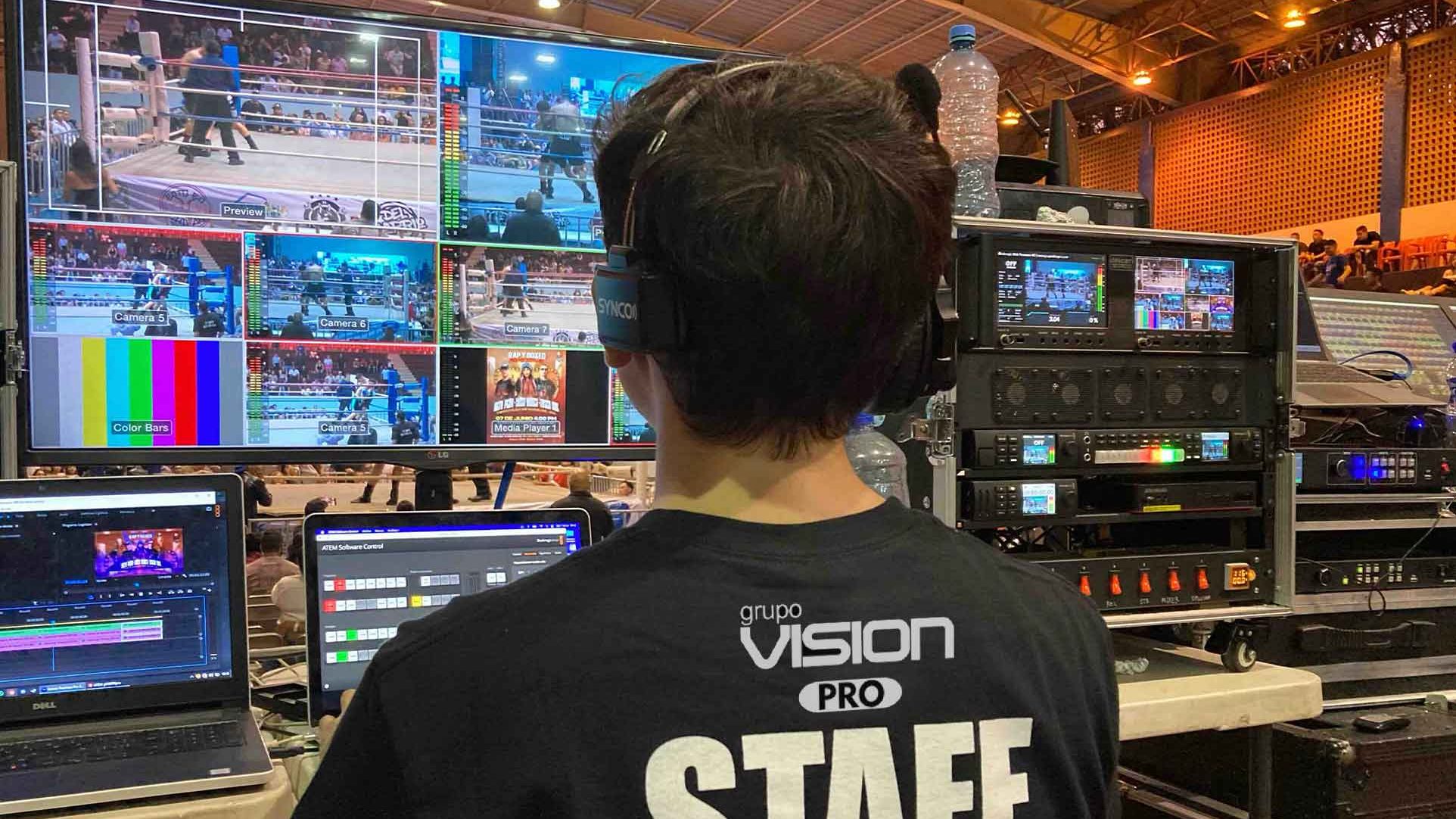 Producción audiovisual para eventos empresariales con cámaras y Streaming profesionales